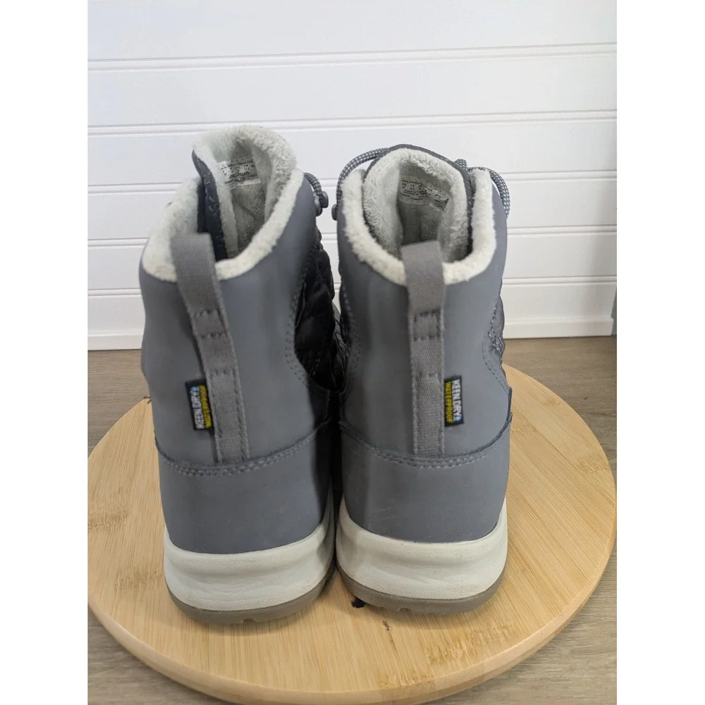 KEEN Terradora‎ II Waterproof Boots Women's 10.5 Gray Quilted Winter Thermal -25